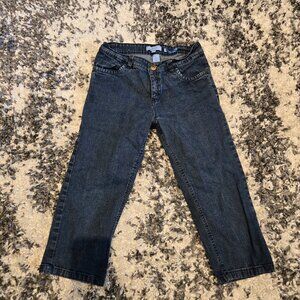 Jessica Mid-Rise Denim Crop Pants | Size 8 | Dark Wash